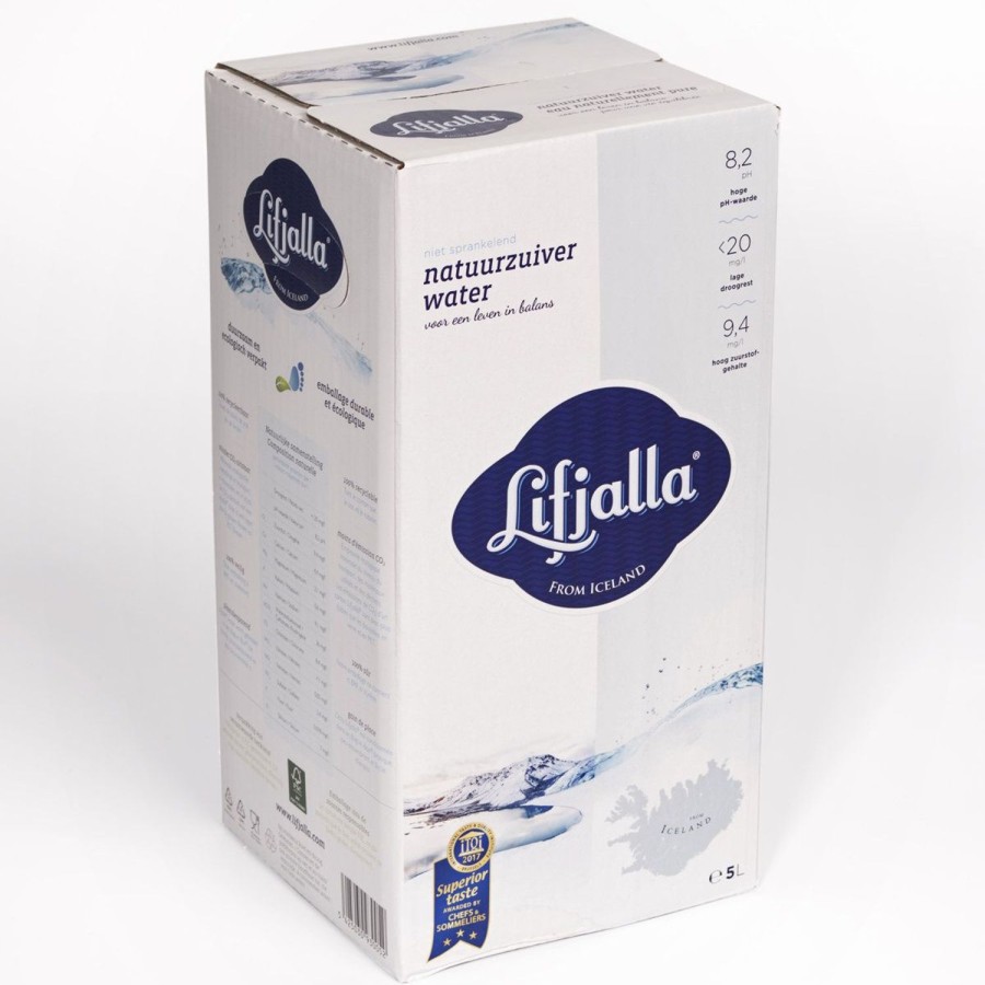 Naturaplaza Lifjalla Gletcherwater Bag-In-Box 5L Pallet 152 Stuks | Natuurzuiver Water