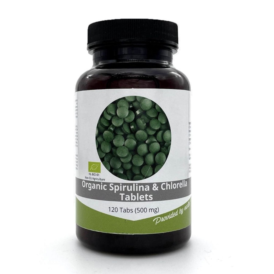 Naturaplaza Nutrikraft Chlorella Spirulina Tabs 500Mg Biologisch | Biologische Superfood Supplementen